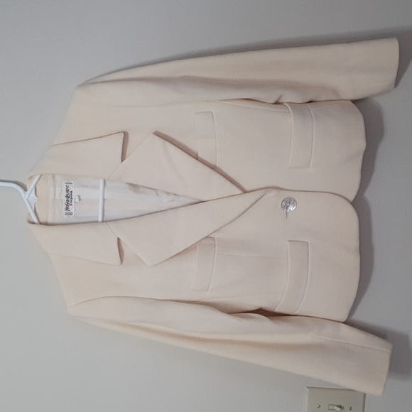 Yves Saint Laurent Rive Gauche Textured Blazer Jacket - Picture 1 of 8